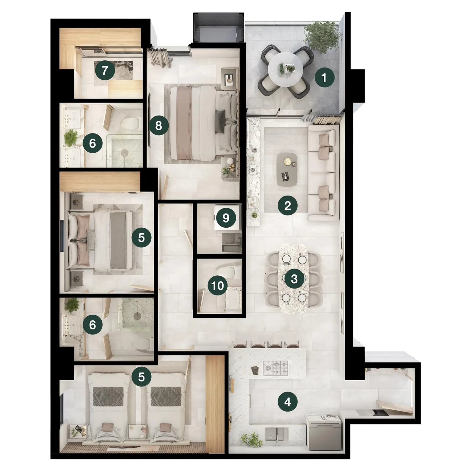 Tipología D Torre 1